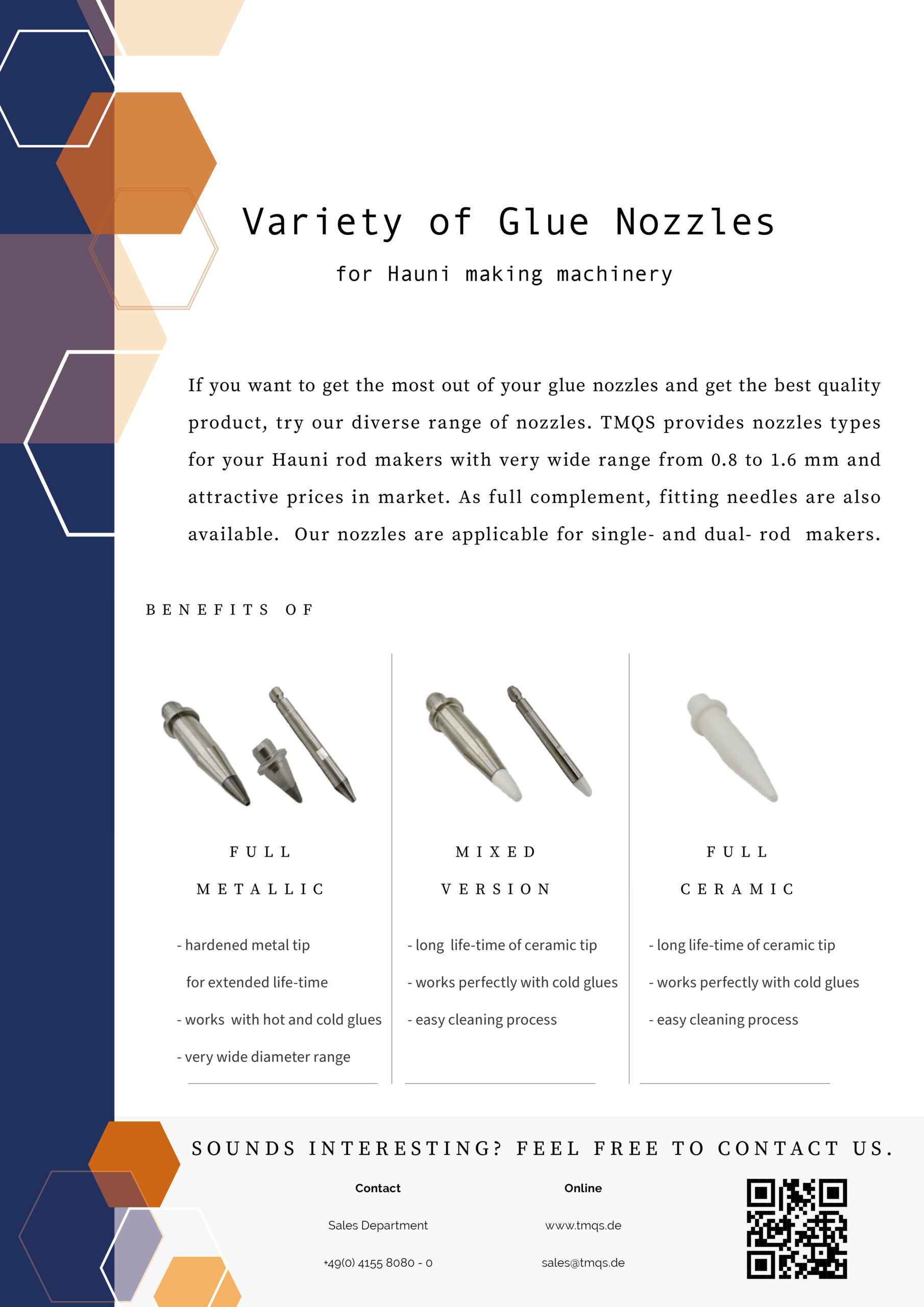 Variety of Glue Nozzles TMQS